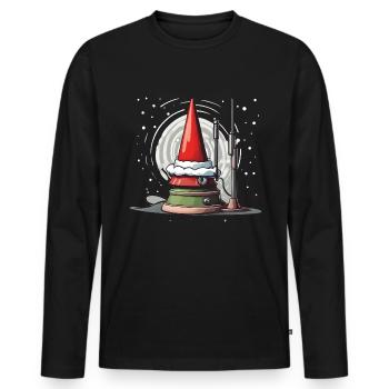 Ham Radio Weihnachten - Männer Premium Bio Langarmshirt - Schwarz - Vorne - Nico (187cm)