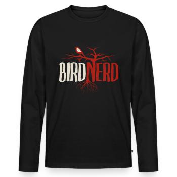 Ornithologie Vogelforschung I'm Not Lost I'm - Männer Premium Bio Langarmshirt - Schwarz - Vorne - Nico (187cm)