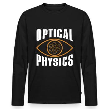 Physik Physiker - Männer Premium Bio Langarmshirt - Schwarz - Vorne - Nico (187cm)