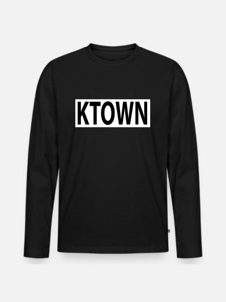 KTOWN - Men's Premium Organic Long Sleeve Shirt - black