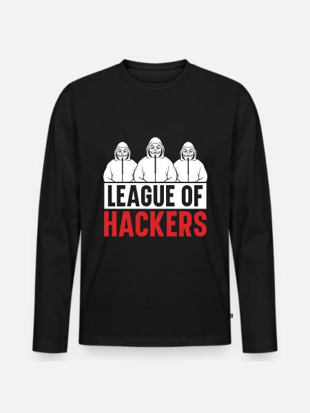 Programmer Coder Software Developer - Men's Premium Organic Long Sleeve Shirt - black