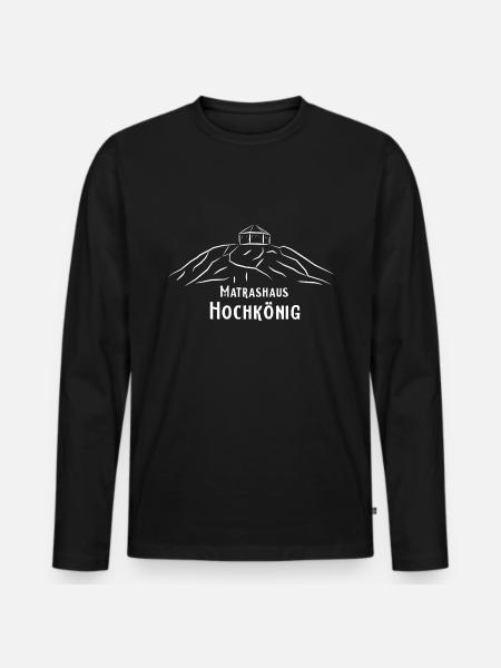 Hochkönig Matrashaus - Männer Premium Bio Langarmshirt - Schwarz
