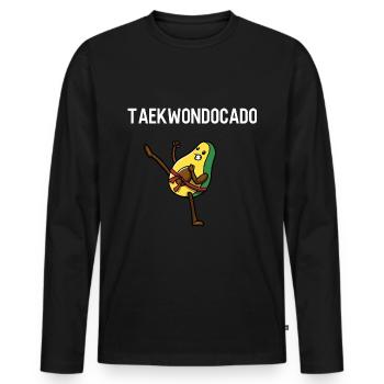 Taekwondo - Männer Premium Bio Langarmshirt - Schwarz - Vorne - Nico (187cm)