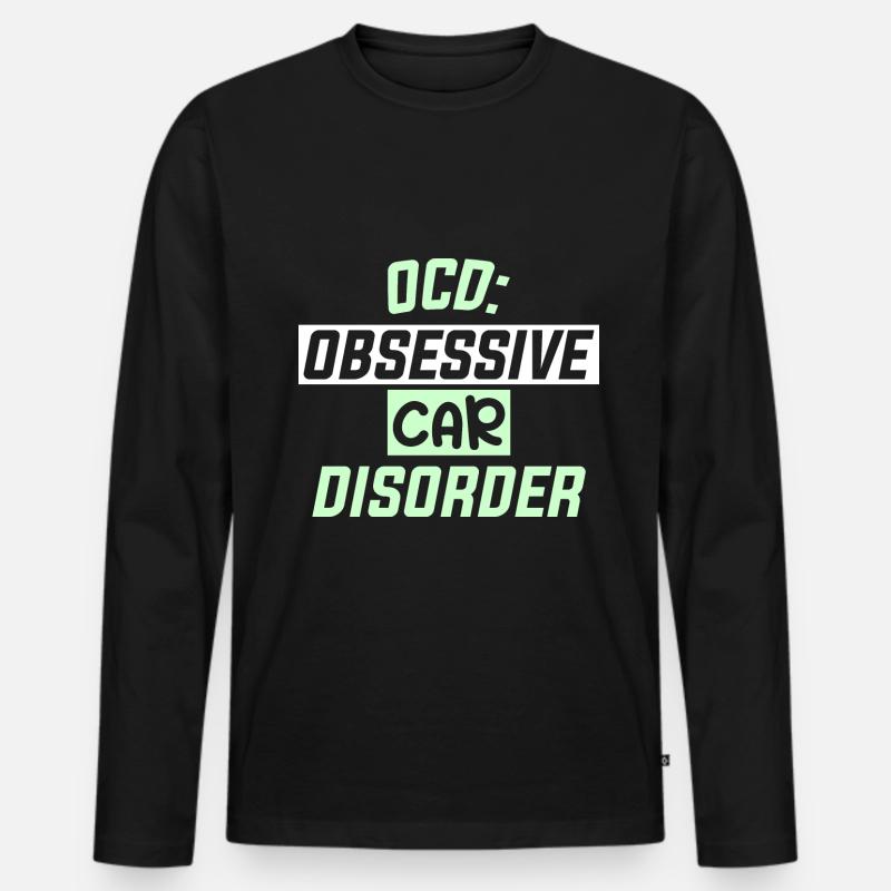 OCD - Männer Premium Bio Langarmshirt - Schwarz