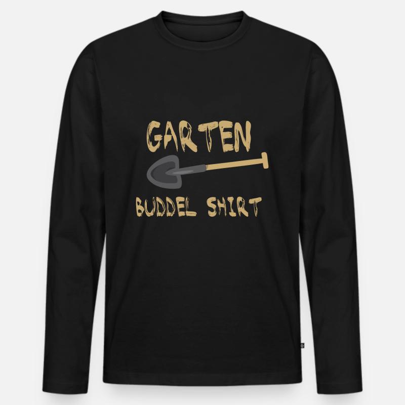 Gärtner - Männer Premium Bio Langarmshirt - Schwarz