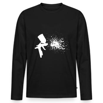 Maler Geschenk Fahrzeuglackierer Autolackierer - Männer Premium Bio Langarmshirt - Schwarz - Vorne - Nico (187cm)