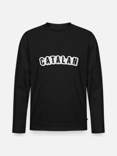 I am Catalan - Men's Premium Organic Long Sleeve Shirt - black