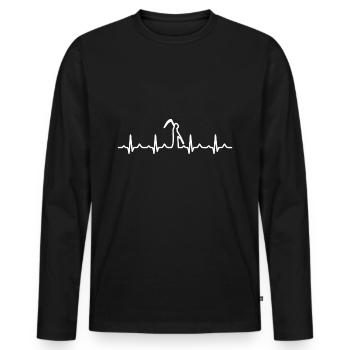 The Grim Reaper - Men's Premium Organic Long Sleeve Shirt - black - Front - Nico (187cm)