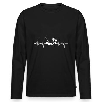 Gärtner - Männer Premium Bio Langarmshirt - Schwarz - Vorne - Nico (187cm)