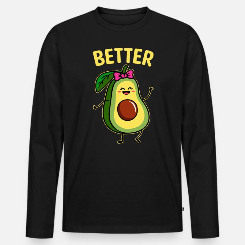 Bessere Halbe - Männer Premium Bio Langarmshirt - Schwarz