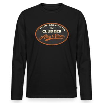 Club der alten Säcke lustiges Geburtstag - Männer Premium Bio Langarmshirt - Schwarz - Vorne - Nico (187cm)