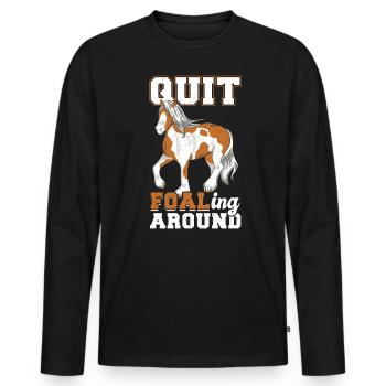 Listen To Foals - Clydesdale - Men's Premium Organic Long Sleeve Shirt - black - Front - Nico (187cm)
