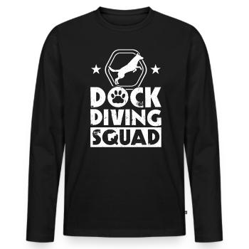 Dock dive squad - Men's Premium Organic Long Sleeve Shirt - black - Front - Nico (187cm)