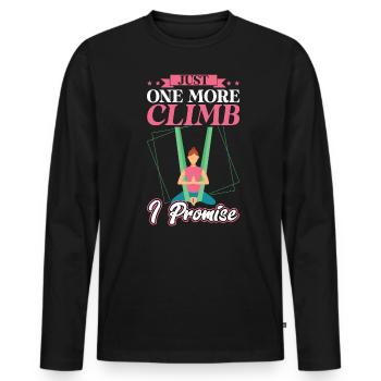 Encore une ascension - Aerialist - T-shirt manches longues Premium bio Homme - noir - Devant - Nico (187cm)