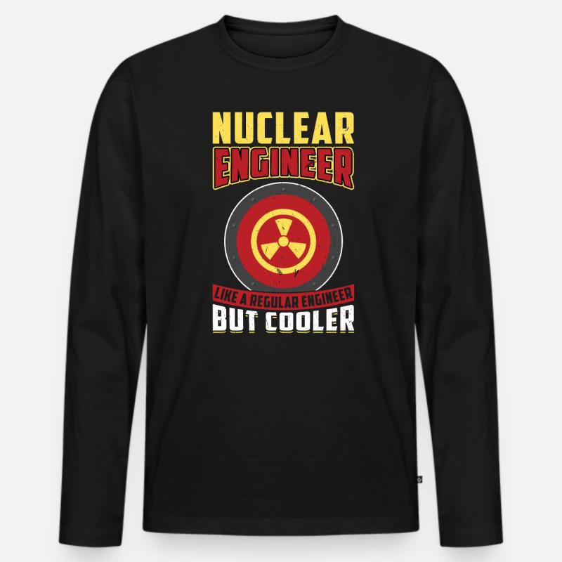 Nuclear Engineer - Männer Premium Bio Langarmshirt - Schwarz