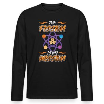 The Fission Is My Mission - Nuclear Engineering - Männer Premium Bio Langarmshirt - Schwarz - Vorne - Nico (187cm)
