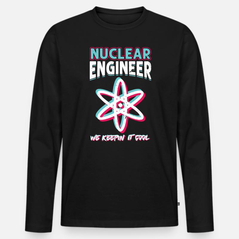 Nuclear Engineer - Männer Premium Bio Langarmshirt - Schwarz