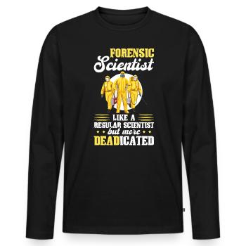 Les médecins légistes sont plus MORTicés - Forensics - T-shirt manches longues Premium bio Homme - noir - Devant - Nico (187cm)