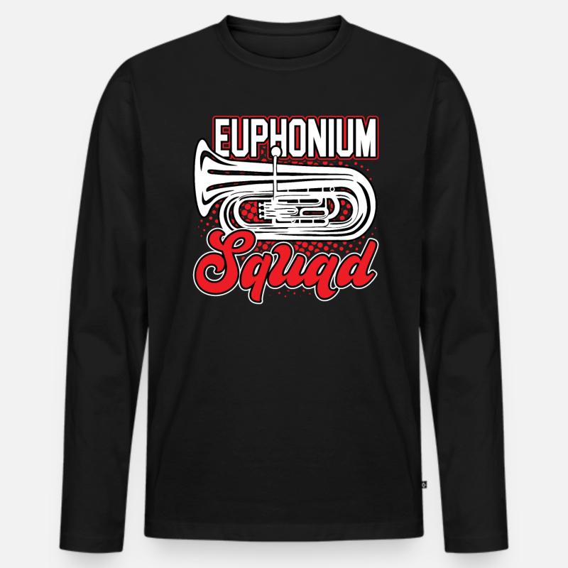 Euphonium Squad - Euphoniumist - Männer Premium Bio Langarmshirt - Schwarz