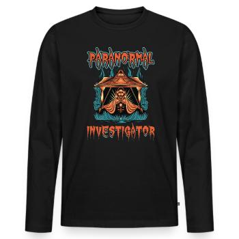 Paranormal Investigation - Ghost Investigator - Men's Premium Organic Long Sleeve Shirt - black - Front - Nico (187cm)