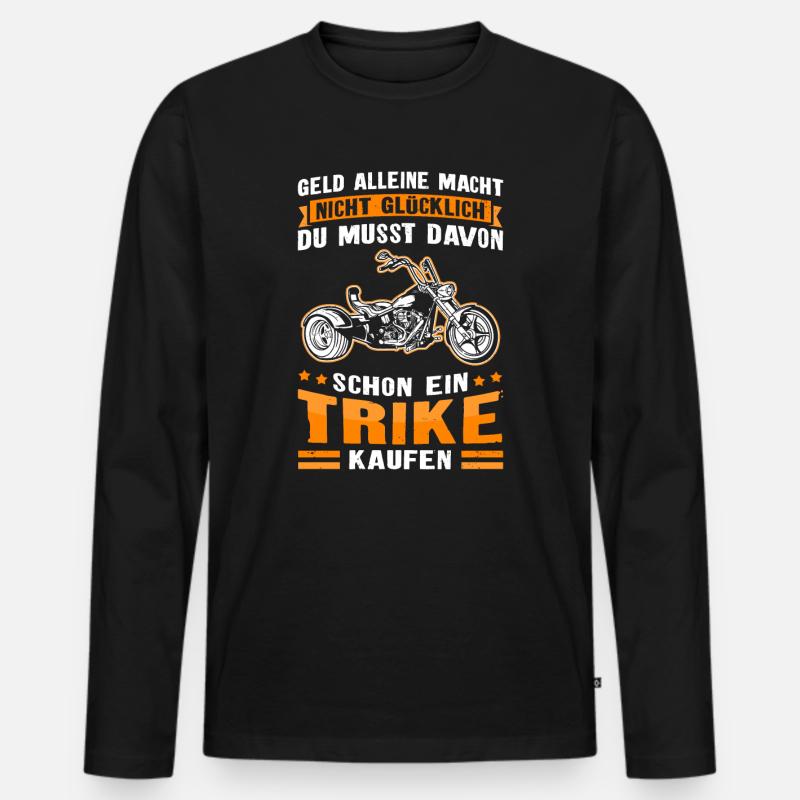 Trike Motorrad Trikes Dreirad Triker Geschenk - Männer Premium Bio Langarmshirt - Schwarz