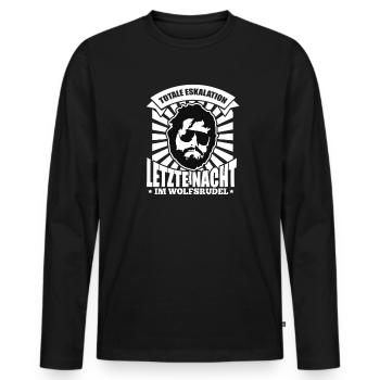 Bachelor Bachelor Party JGA Gift - T-shirt manches longues Premium bio Homme - noir - Devant - Nico (187cm)