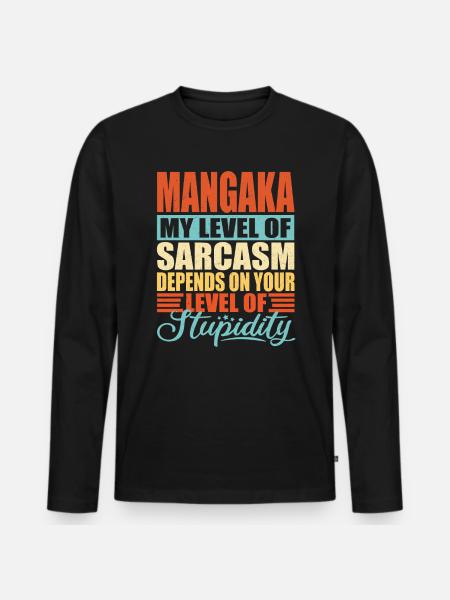 Mangaka Manga Artist - Men's Premium Organic Long Sleeve Shirt - black
