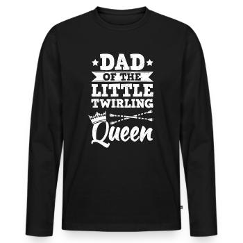 Twirling Papa Rod Turning Majorette Baton - Men's Premium Organic Long Sleeve Shirt - black - Front - Nico (187cm)