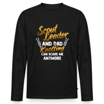 Scout Guide Scouting - Men's Premium Organic Long Sleeve Shirt - black - Front - Nico (187cm)