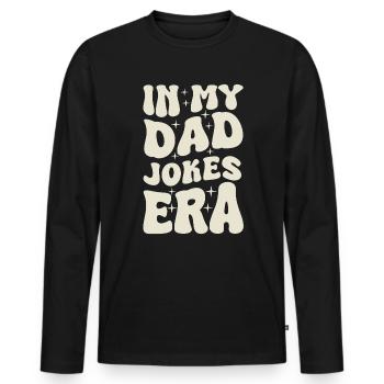 Dad Jokes Vatertag Papa Witze - Männer Premium Bio Langarmshirt - Schwarz - Vorne - Nico (187cm)