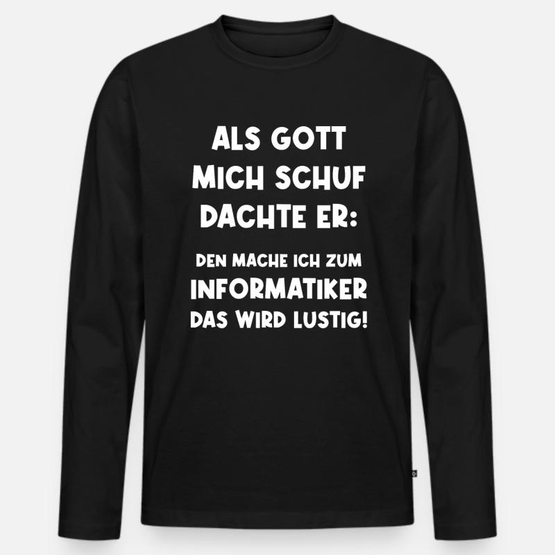 Computer Scientist Programmer Computer Science Student Men's Premium Organic Long Sleeve Shirt