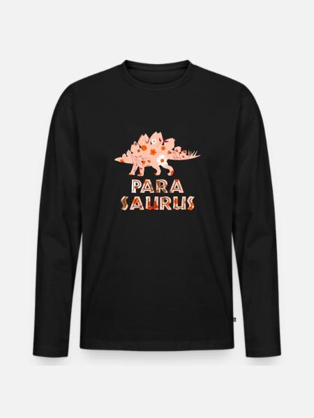 parasaurus, paraprofessional paraeducator - Männer Premium Bio Langarmshirt - Schwarz