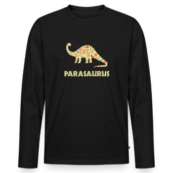 parasaurus, paraprofessional paraeducator - Männer Premium Bio Langarmshirt - Schwarz - Vorne - Nico (187cm)