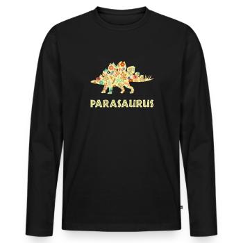 parasaurus, paraprofessional paraeducator - Männer Premium Bio Langarmshirt - Schwarz - Vorne - Nico (187cm)