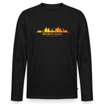Buenos aires argentina, argentinian - Männer Premium Bio Langarmshirt - Schwarz - Vorne - Nico (187cm)
