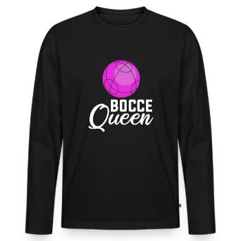 Bocce queen, bocce ball - Männer Premium Bio Langarmshirt - Schwarz - Vorne - Nico (187cm)