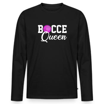 Bocce queen, bocce ball - Männer Premium Bio Langarmshirt - Schwarz - Vorne - Nico (187cm)