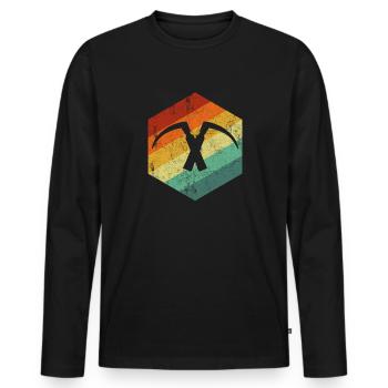 Laryngoscope laryngoscope anesthesiologist - Männer Premium Bio Langarmshirt - Schwarz - Vorne - Nico (187cm)