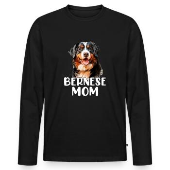 bernese mountain dog - Männer Premium Bio Langarmshirt - Schwarz - Vorne - Nico (187cm)
