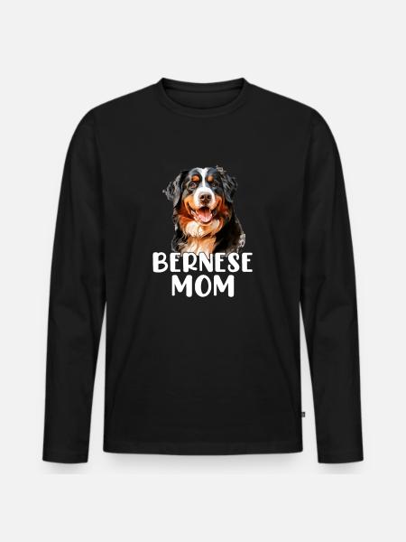 bernese mountain dog - Männer Premium Bio Langarmshirt - Schwarz