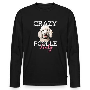 poodle dog - Männer Premium Bio Langarmshirt - Schwarz - Vorne - Nico (187cm)