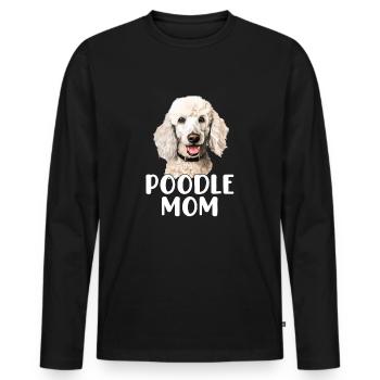 poodle dog - Männer Premium Bio Langarmshirt - Schwarz - Vorne - Nico (187cm)