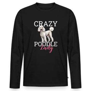 poodle dog - Männer Premium Bio Langarmshirt - Schwarz - Vorne - Nico (187cm)