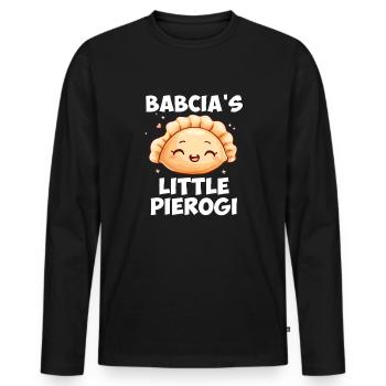 Babcia Little Pierogi - Men's Premium Organic Long Sleeve Shirt - black - Front - Nico (187cm)