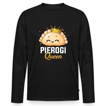 Pierogi princess Polish Pierogi - Männer Premium Bio Langarmshirt - Schwarz - Vorne - Nico (187cm)
