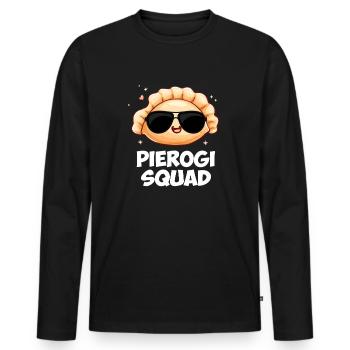 Pierogi squad Polish Pierogi - Männer Premium Bio Langarmshirt - Schwarz - Vorne - Nico (187cm)