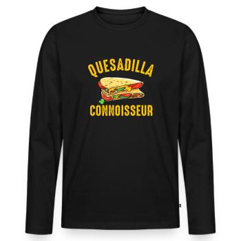 quesadillas mexican food - Männer Premium Bio Langarmshirt - Schwarz - Vorne - Nico (187cm)