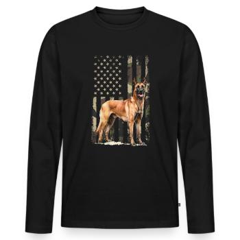 Belgian Malinois - Männer Premium Bio Langarmshirt - Schwarz - Vorne - Nico (187cm)