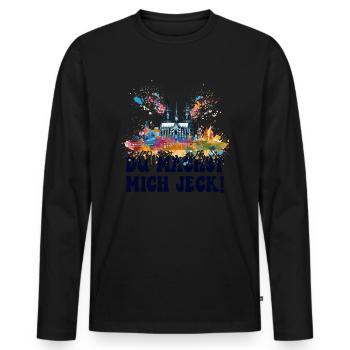 Cologne Kölle Carnaval Gebützt Kölle Alaaf Jeck Party - T-shirt manches longues Premium bio Homme - noir - Devant - Nico (187cm)
