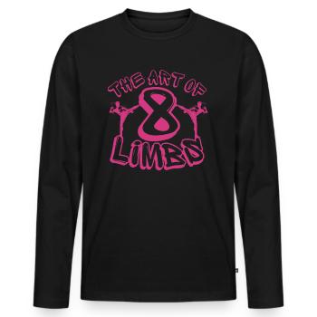 Muay Thai Martial Arts - Men's Premium Organic Long Sleeve Shirt - black - Front - Nico (187cm)